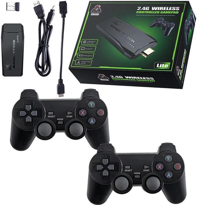 HDMI 4K TV Game Stick 64G 10000+ Game Video Game Consoles w/2 Wireless  Gamepad 64G 10000+ games