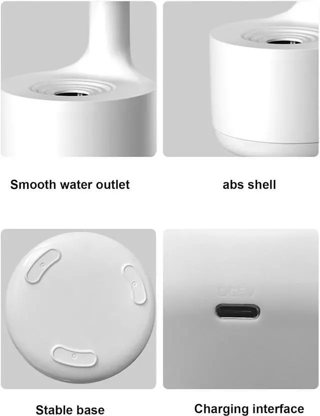 Alt view image 6 of 6 - Gemdeck Portable Humidifier, Anti Gravity Air Humidifier with Water Dropletmall Black