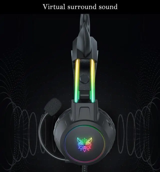 Alt view image 6 of 6 - Gemdeck RGB Cat Ear Headphone, Upgraded Wireless & Wired Gaming Headset with Attachable HD Microphone