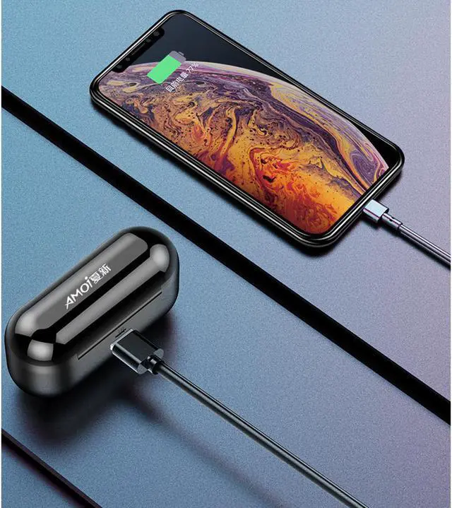 Alt view image 5 of 7 - Bluetooth 5.1 Wireless Earbuds IPX7 Waterproof Wireless Earphones Sports Bluetooth Earbuds in Ear Headphones with Microphone for iPhone Android, Black