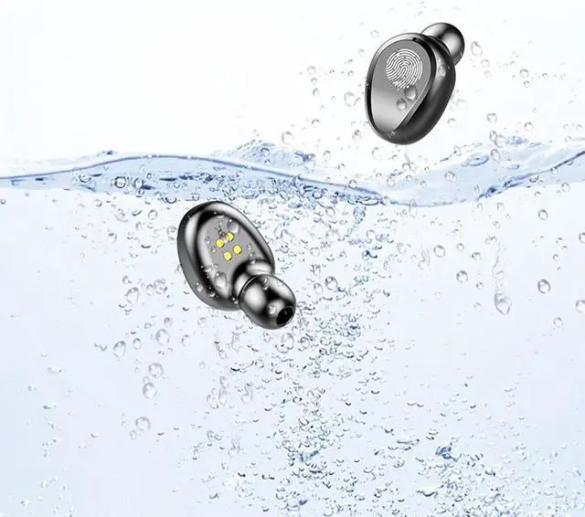 Alt view image 6 of 7 - Bluetooth 5.1 Wireless Earbuds IPX7 Waterproof Wireless Earphones Sports Bluetooth Earbuds in Ear Headphones with Microphone for iPhone Android, Black