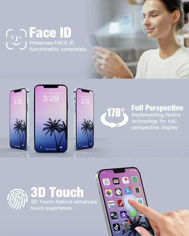 Alt view image 4 of 7 - for iPhone 11 Screen Replacement 6.1 Inch 3D Touch Screen Digitizer Full HD LCD Display Assembly with Repair Tools Kit for A2111, A2223, A2221 with Waterproof Adhesive and Tempered Glass