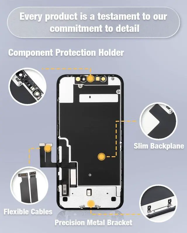 Alt view image 5 of 7 - for iPhone 11 Screen Replacement 6.1 Inch 3D Touch Screen Digitizer Full HD LCD Display Assembly with Repair Tools Kit for A2111, A2223, A2221 with Waterproof Adhesive and Tempered Glass