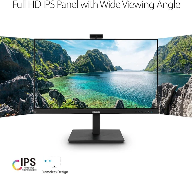 Alt view image 2 of 7 - BE279QSK 27" 1080P FHD Computer Monitor Webcam, HDMI, DisplayPort