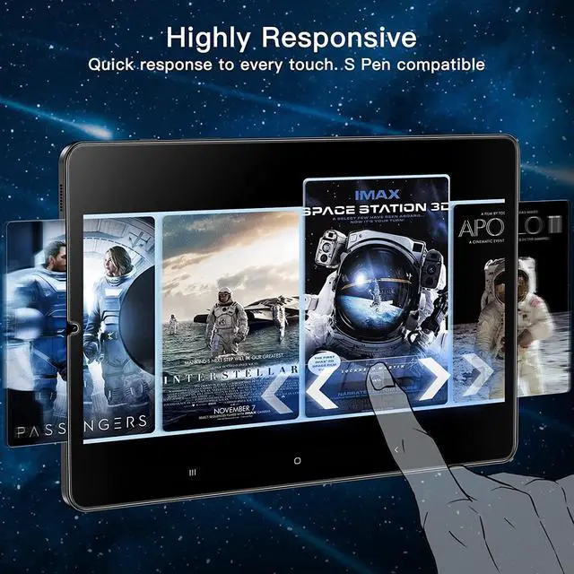 Alt view image 6 of 7 - Screen Protector for  Galaxy Tab S6 Lite (10.4 Inch 2024/2022/2020 Model) with Easy Installation Frame 9H Tempered Glass Film HD Clear 2-Pack