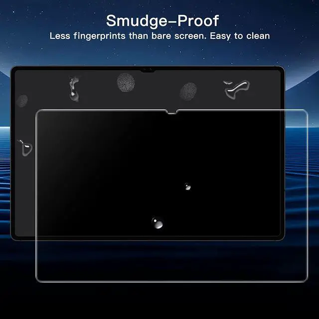 Alt view image 7 of 7 - Screen Protector for  Galaxy Tab S8 Ultra (14.6-Inch 2022 Model SM-X900/SM-X906) with Easy Installation Frame Tempered Glass Film HD Clear 2-Pack