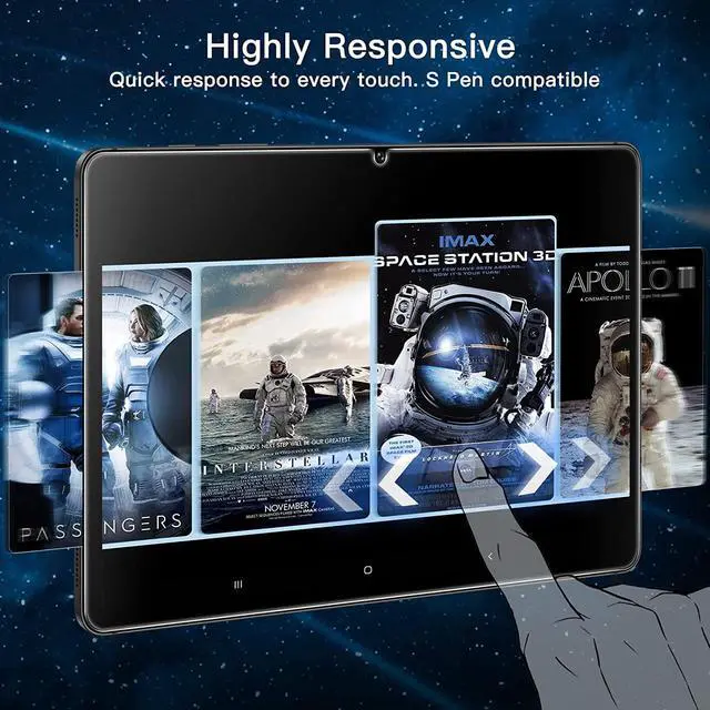 Alt view image 6 of 7 - Screen Protector for  Galaxy Tab S8 Plus 2022 / Tab S7 FE 2021 / Tab S7 Plus 2020 12.4-Inch with Easy Installation Frame Tempered Glass Film HD Clear 2-Pack