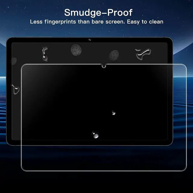 Alt view image 7 of 7 - Screen Protector for  Galaxy Tab S8 Plus 2022 / Tab S7 FE 2021 / Tab S7 Plus 2020 12.4-Inch with Easy Installation Frame Tempered Glass Film HD Clear 2-Pack