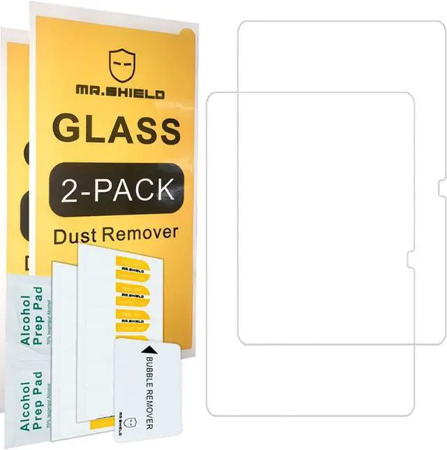 Alt view image 2 of 5 - [2-PACK]-Designed For  Galaxy Tab S8 Plus/Galaxy Tab S7 FE 2021 / Galaxy Tab S7 Plus 5G (12.4 Inch) [Tempered Glass][Japan Glass with 9H Hardness] Screen Protector