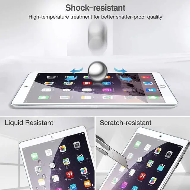 Alt view image 5 of 7 - iPad Mini 1 2 3 Screen Protectors Tempered Glass Screen Film Guard Screen Protector for 7.9  iPad Mini Mini 2 Mini 3-2 Pack