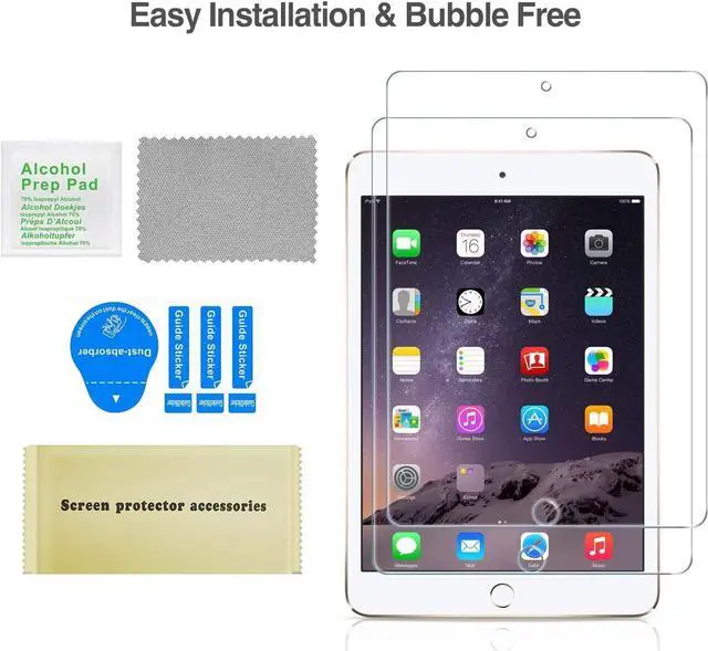 Alt view image 7 of 7 - iPad Mini 1 2 3 Screen Protectors Tempered Glass Screen Film Guard Screen Protector for 7.9  iPad Mini Mini 2 Mini 3-2 Pack