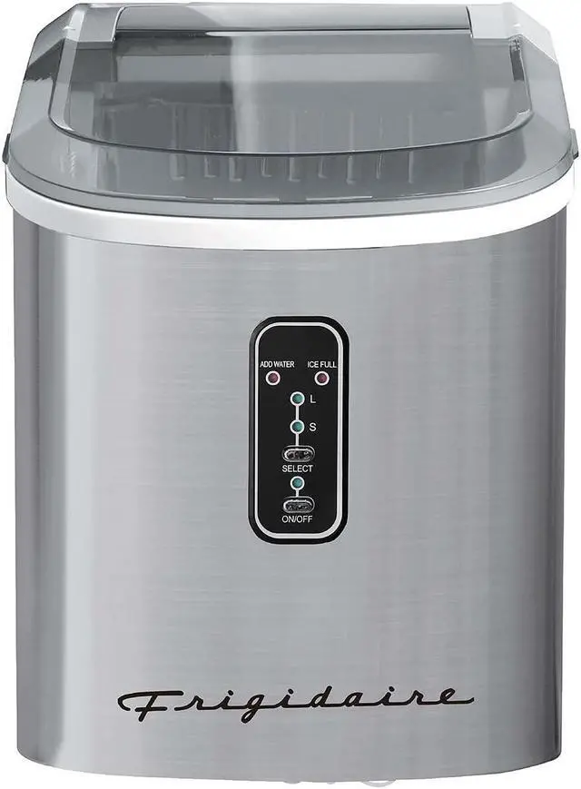 Alt view image 2 of 7 - EFIC103-AMZ-SC Counter Top Maker with Over-Sized Ice Bucket, Stainless Steel, Self Cleaning Function, Heavy Duty, Stainless