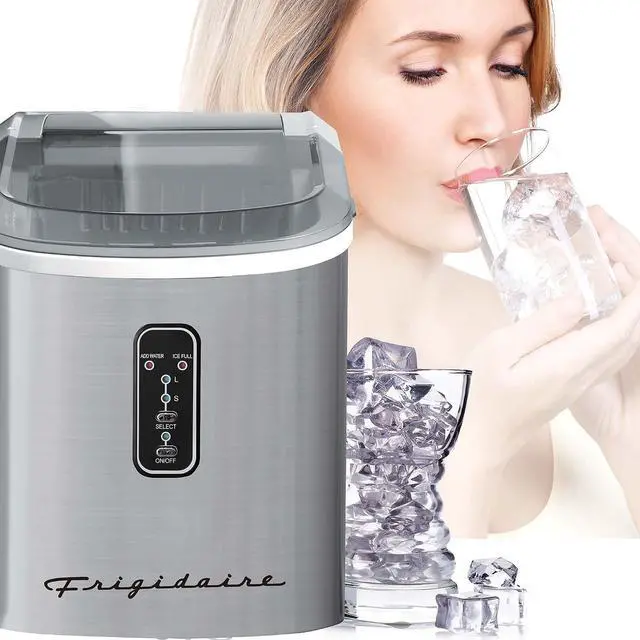 Alt view image 5 of 7 - EFIC103-AMZ-SC Counter Top Maker with Over-Sized Ice Bucket, Stainless Steel, Self Cleaning Function, Heavy Duty, Stainless