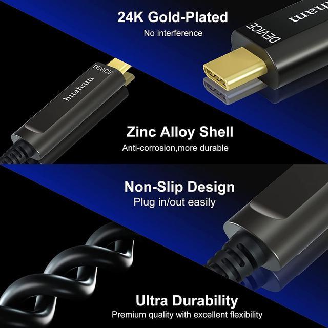 Lot de 2 Câbles USB C vers USB 3.0 ,180 cm Résistance 56k - Câbles USB -  Achat & prix