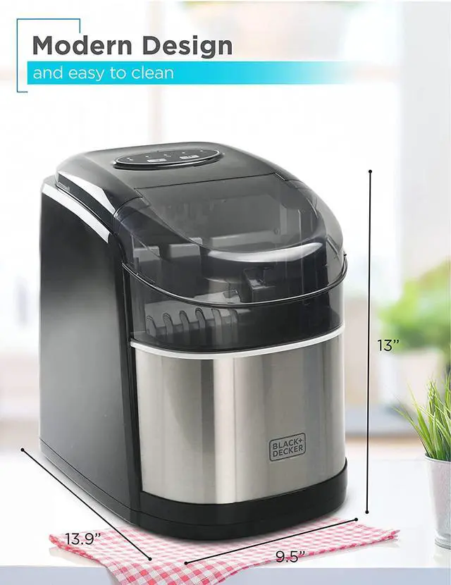 Alt view image 4 of 7 - BLACK+DECKER 26 lb. Capacity Ice Maker