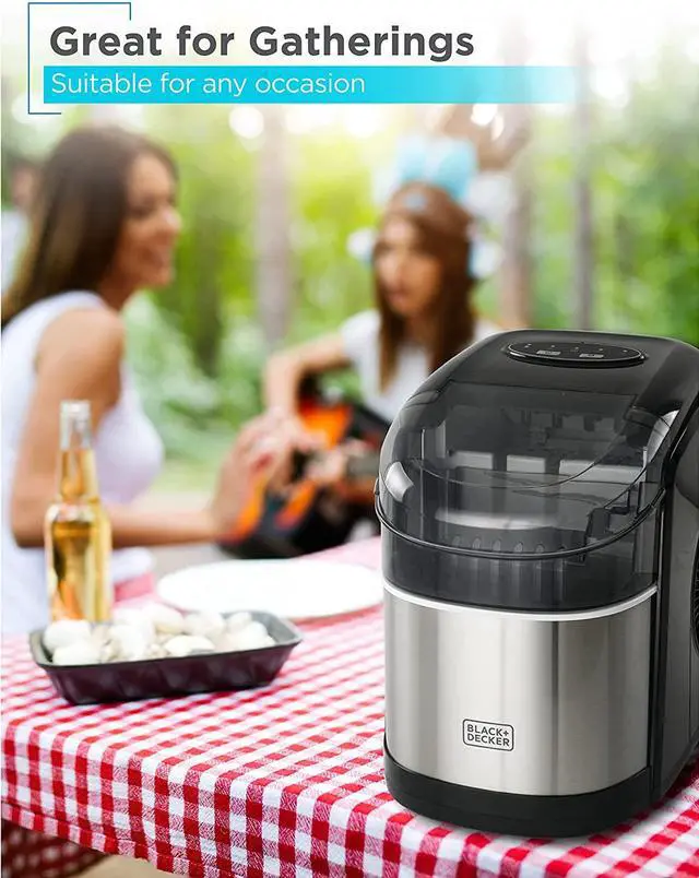 Alt view image 6 of 7 - BLACK+DECKER 26 lb. Capacity Ice Maker
