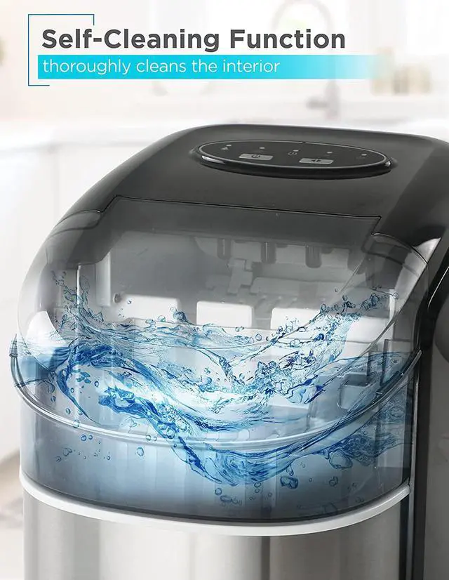 Alt view image 7 of 7 - BLACK+DECKER 26 lb. Capacity Ice Maker