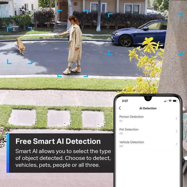 Alt view image 7 of 7 - Gadpiparty TP-Link Tapo 2K QHD Outdoor Wireless Security Camera System, Up to 180 Day Battery, Color Night Vision w/Starlight Sensor, Motion/Person/Pet/Vehicle Detection, Works w/Alexa &Google Home(T