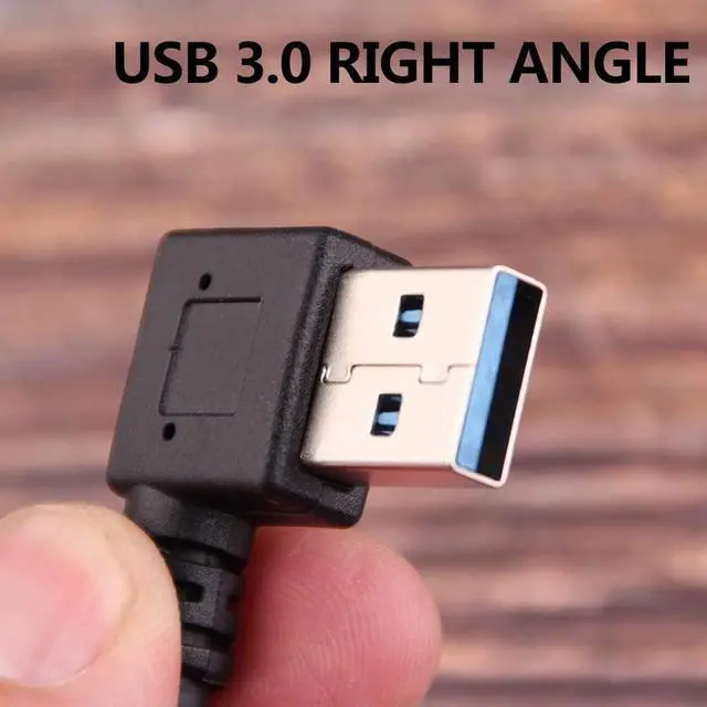 Alt view image 2 of 5 - USB C 90 Degree Right Angle Cable Extension USB 3.0 Type c Cable Left & Right Angle Male (20CM 8IN)(2 Pack) (Type c Cable Left and Right)