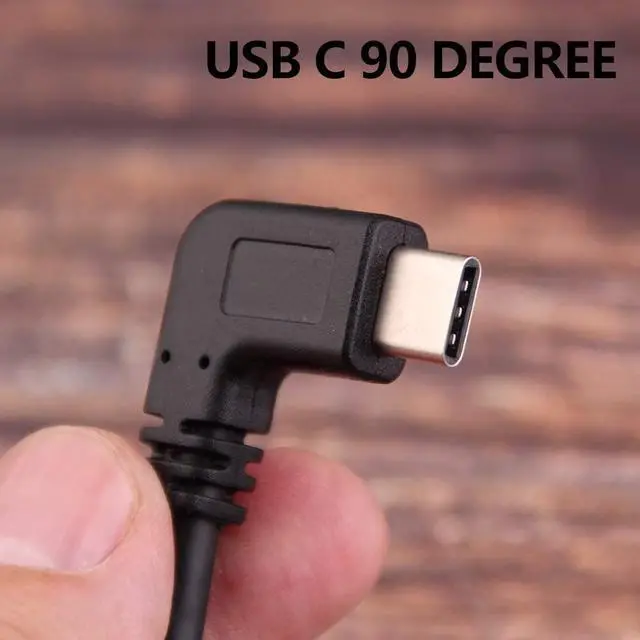 Alt view image 3 of 5 - USB C 90 Degree Right Angle Cable Extension USB 3.0 Type c Cable Left & Right Angle Male (20CM 8IN)(2 Pack) (Type c Cable Left and Right)