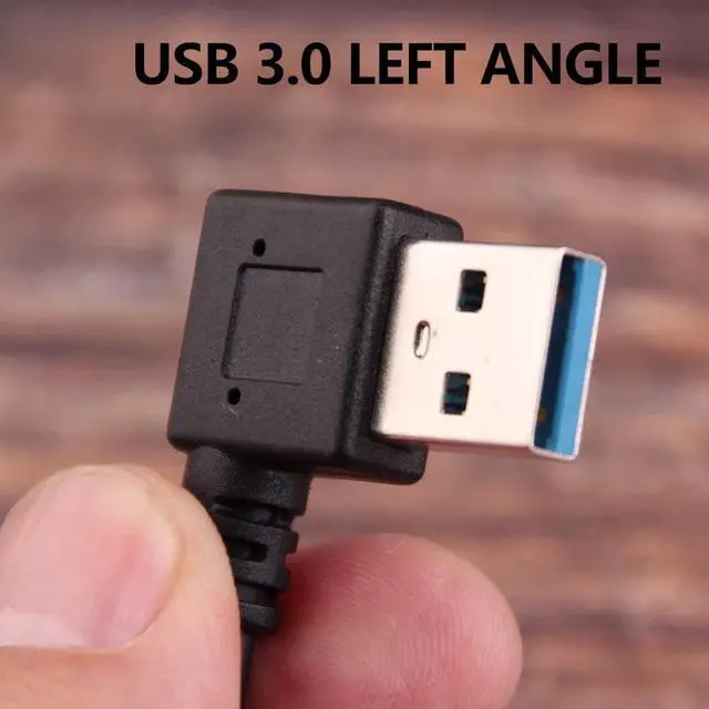 Alt view image 5 of 5 - USB C 90 Degree Right Angle Cable Extension USB 3.0 Type c Cable Left & Right Angle Male (20CM 8IN)(2 Pack) (Type c Cable Left and Right)
