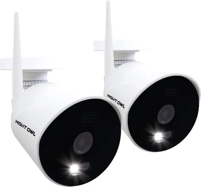 Main image of Night Owl AC Powered 1080p HD Wi-Fi IP Indoor/Outdoor Camera with 100 ft. of Night Vision, 2-Way Audio, Built-in Spotlight, Wide Viewing Angle and Free Remote Viewing App, 2-Pack