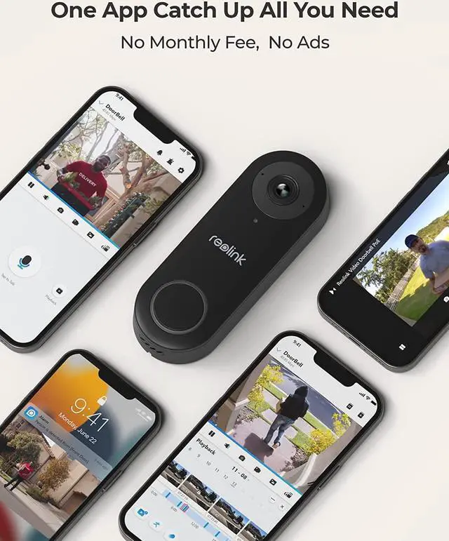 Alt view image 7 of 7 - Doorbell WiFi Camera - Wired 5MP Outdoor Video Doorbell, 5G&2.4G WiFi Security Camera System, Smart Detection Local Storage No Subscription Front Door Camera Home Security, Customized Chime V2
