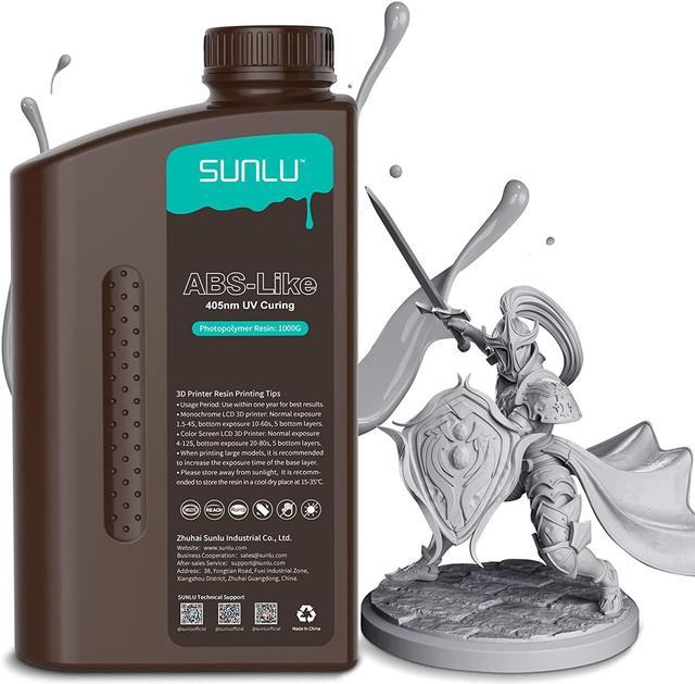 SUNLU 3D Printer Resin, 1000g ABS-Like High Toughness Resin for 4k