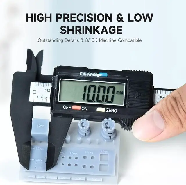 Alt view image 3 of 7 - GratKit 8K 10K Rigid Resin, 3D Printer 405nm UV-Curing Photopolymer Resin, Low Odor 3D Printing Resin - 1000gGray