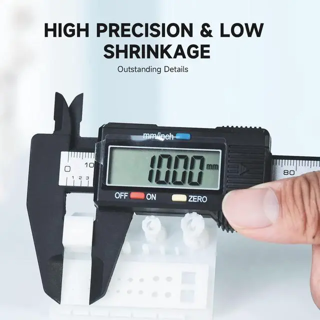 Alt view image 7 of 7 - Upgraded ABS-Like 3D Printer Resin, High Toughness 405nm UV Curing Resin, Scratch Resistant and Compatible with SLA, LCD and DLP Printers for Industrial Parts Printing - 1000g, White