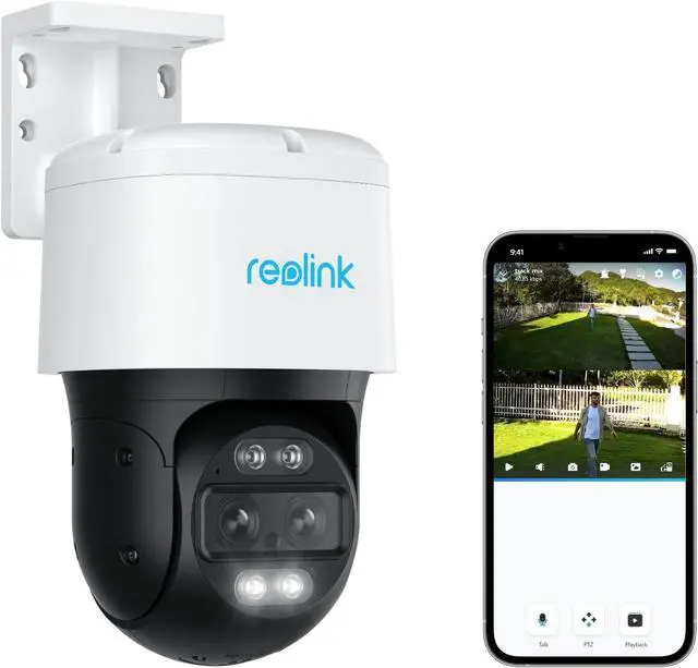Main image of REOLINK PTZ Security Camera System 4K, IP PoE 360 Camera with Dual-Lens, Auto 6X Hybrid Zoomed Tracking, 355 Pan & 90 Tilt, Outdoor Surveillance, AI Detection, Trackmix PoE