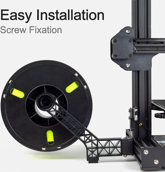 Alt view image 4 of 7 - CREALITY Ender 3 Rotatable Filament Spool Holder Upgrade Built-in Bearing 3D Printer Bracket for Ender 3,Ender 3 V2,Ender 3 Pro,CR10,Ender 5,Ender 5 Pro,Ender 3 Neo,Ender 3 V2 Neo 3D Printers