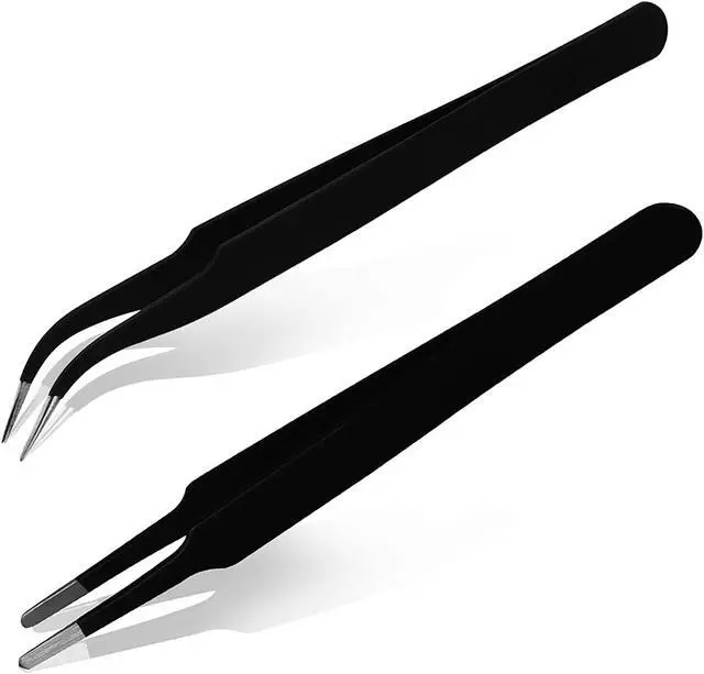 Alt view image 3 of 7 - SIQUK 33 Pcs 3D Printer Nozzle Cleaning Tools Kit 30 Pcs 0.15mm, 0.25mm, 0.35mm, 0.4mm, 0.5mm Cleaning Needles 2 Pcs Tweezers and 1 Pc Cleaning Cloth