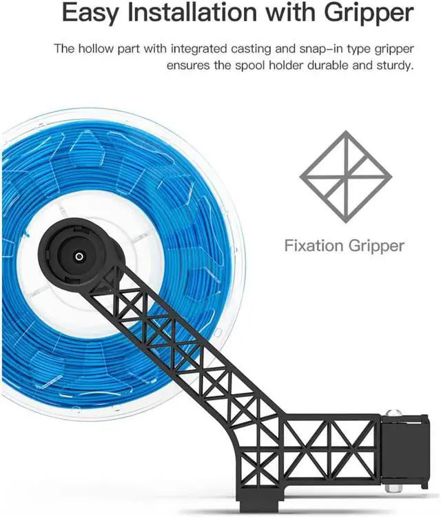 Alt view image 2 of 7 - Original Creality Upgrade Built-in Bearings Rotatable Filament Spool Holder Bracket for Ender 3, Ender 3 V2, Ender3 Pro, Ender 3 V2 Neo, Sidewinder X1, Ender 5 Pro/Plus, Vyper, Mega SE 3D Printer