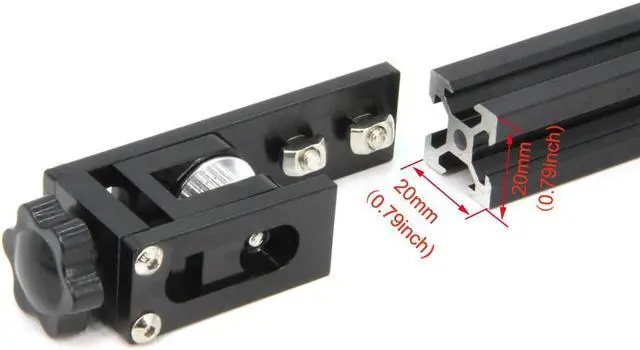 Alt view image 5 of 7 - Zeberoxyz Upgrade 2020 Profile X-axis+4040 Double Slot Profile Y-axis Synchronous Belt Stretch Straighten Tensioner for Ender-3 Pro/Ender3 V2/CR-20 Pro 3D Printer Parts (X2020+Y4040)