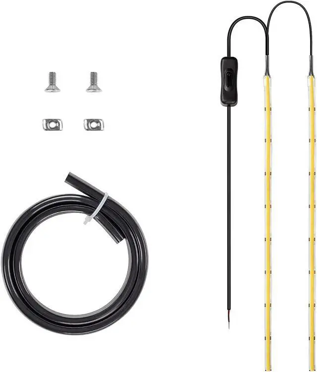 Alt view image 2 of 7 - UniTak3D Ender 3 3D Printer LED Light 24V 7.5W Dual Sides Embedded Light Bar Strip Upgrades for Ender 3 V2, Ender 3 Pro,Ender 3 S1,CR6SE, Voxlab Aquila-2020 Profile