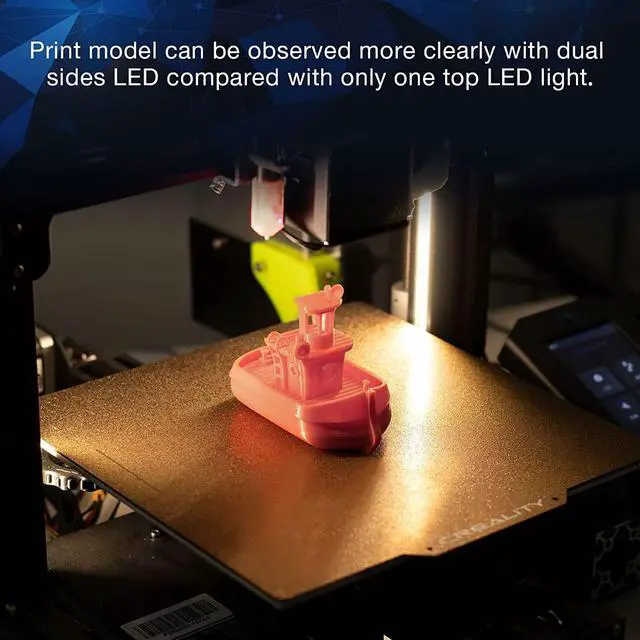 Alt view image 5 of 7 - UniTak3D Ender 3 3D Printer LED Light 24V 7.5W Dual Sides Embedded Light Bar Strip Upgrades for Ender 3 V2, Ender 3 Pro,Ender 3 S1,CR6SE, Voxlab Aquila-2020 Profile