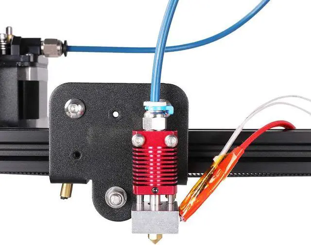 Alt view image 2 of 6 - Creality Upgrade Ender 3 Hotend, Assembled Extruder with Capricorn Bowden PTFE Tubing for Creality Ender 3 Pro/Ender 3 V2 with Silicone Cover×3, 0.4mm Ender 3 Nozzle×3 and 2 Pair Pneumatic Couplers