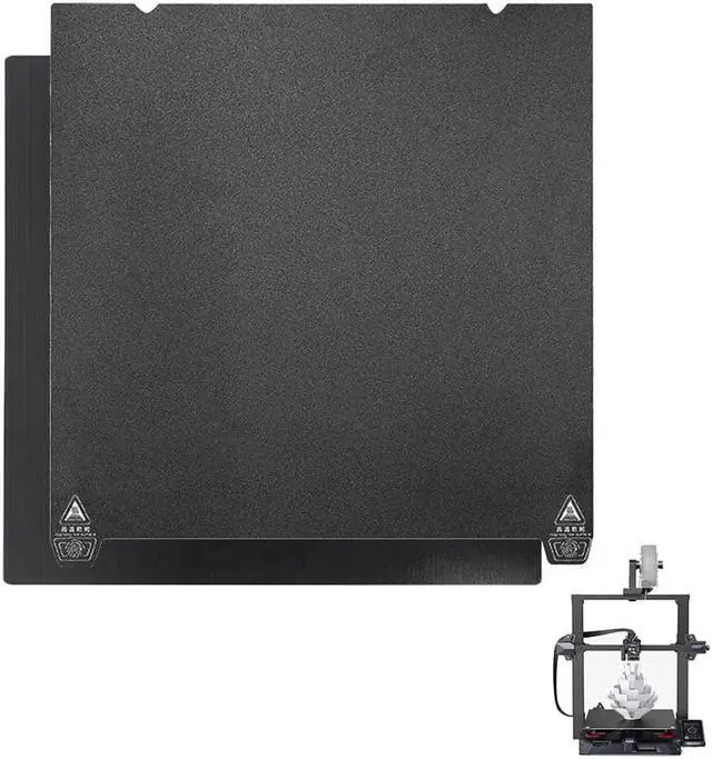 Alt view image 2 of 4 - Ender 3 S1 Plus Frosted PC Build Plate Magnetic Flexible Bed 310x315mm for CR-10/10S Pro/MP Maker Pro Long LK1/ PRO LK5 PRO/Ender 3 Max 3D Printer