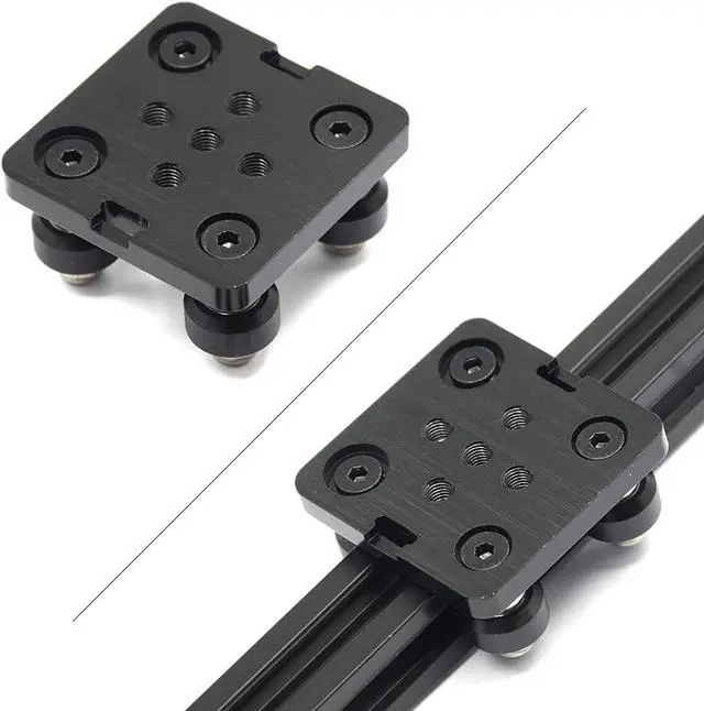 Main image of Small V-Wheel with Plate for 2020 Aluminum Profile for CNC and 3D Printer