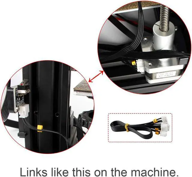 Alt view image 4 of 6 - FYSETC 3D Printer Parts Ender 3 Stepper Motor Cable X Y Z Axis Stepper Motor and Limited Switch Endstop Cable for Ender 3/ Ender 3 Pro/Ender 3X-3Pcs