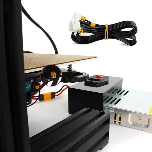 Alt view image 6 of 6 - FYSETC 3D Printer Parts Ender 3 Stepper Motor Cable X Y Z Axis Stepper Motor and Limited Switch Endstop Cable for Ender 3/ Ender 3 Pro/Ender 3X-3Pcs