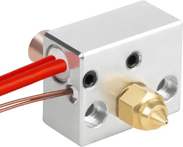 Alt view image 5 of 7 - Ender 3 S1 Sprite Extruder Hotend Heater Block Replacement Titanium Heatbreak High Temperature 300 Plated Copper Nozzle for Ender 3 S1 Plus, Ender 3 S1 Pro,CR-10 Smart Pro 3D Printers(Without Screws