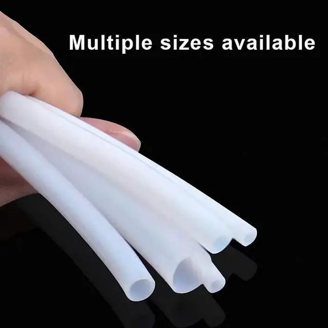 Alt view image 6 of 7 - Feelers PTFE Teflon Tubing, 4mm ID X 6mm OD Tube White Connector Teflon Tube for 3mm Filament for Bowden 3D Printer, 3 Meters