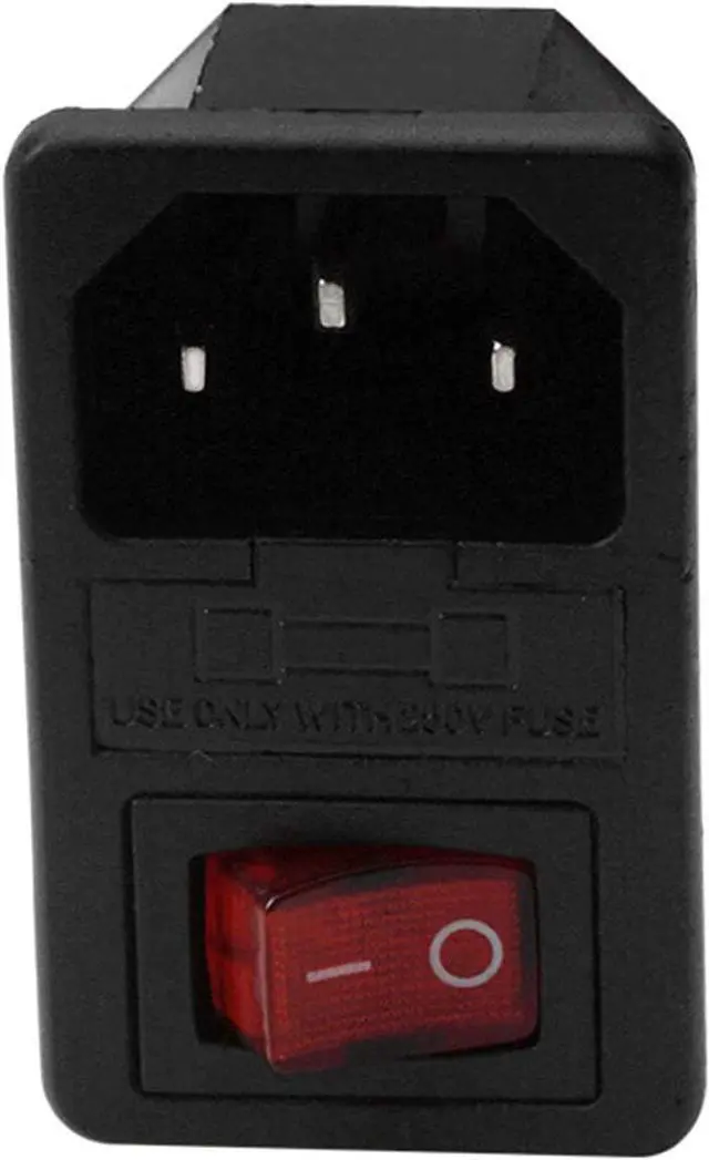 Alt view image 4 of 5 - DEVMO 2PCS 3D Printer Power Switch 220V/110V 10A Short Circuit Protection Socket Inlet Module Plug with 250V Fuse Switch Compatible with Anet A8 Ender 2 and Most Printer