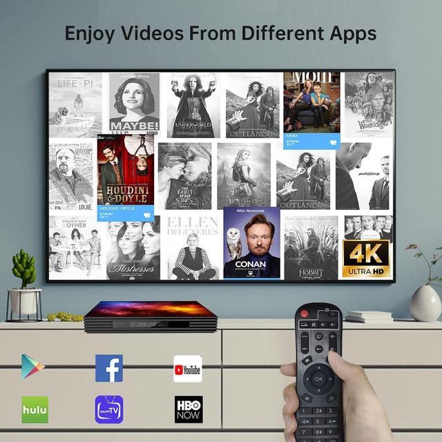 Android 12 TV Box 4GB RAM 64GB ROM W2 Mali-G31 Smart Set Top Box Builtin  2.4G/5G WiFi Bluetooth 4.2, Media Player Support 3D 4K UHD Videos, with  Wireless Mini Keyboard Media Players