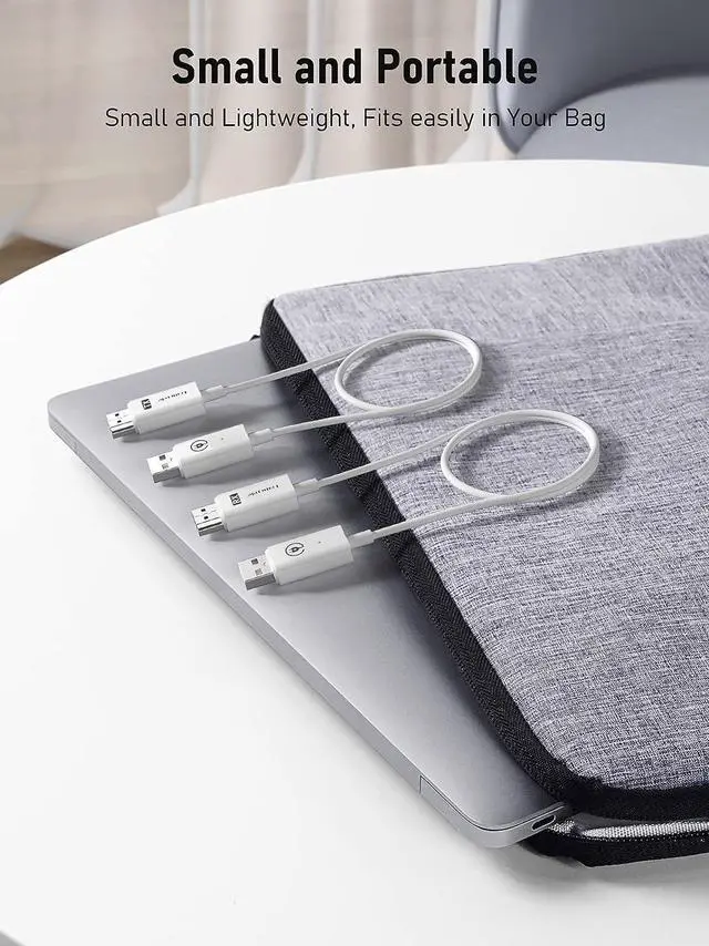 Alt view image 7 of 7 - Wireless HDMI Transmitter and Receiver Kit,Portable Wireless HDMI Extender,Plug&Play,2.4/5G 98ft Range 1080P HD Wireless HDMI Connector for Streaming Video&Audio to Monitor from Laptop/TV-box