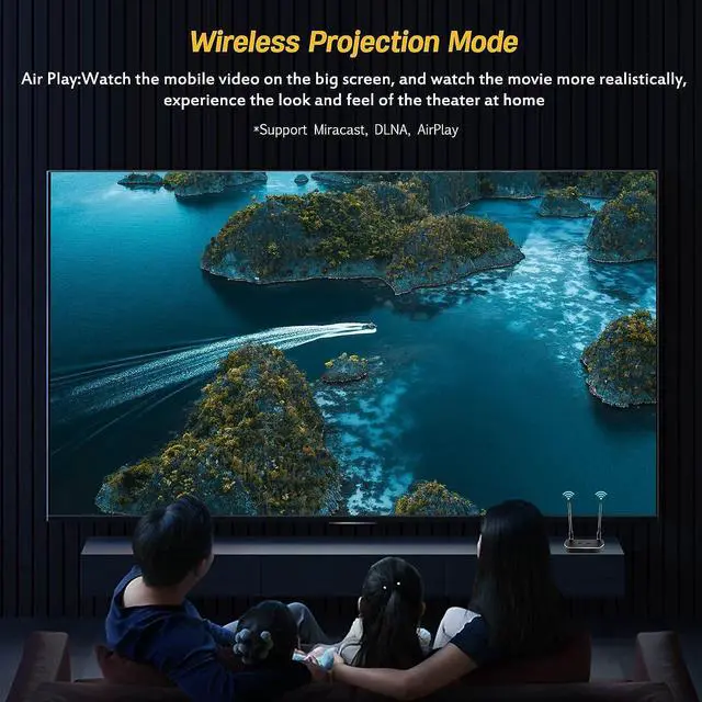 Alt view image 3 of 7 - Wireless HDMI Transmitter and Receiver 4K Kit Full HD 4K Wireless Presentation Equipment HDMI Adapter Plug and Play Streaming Media. Laptop Dongle PC PS4 Smart Phone to HDTV/Projector 165FT/50M