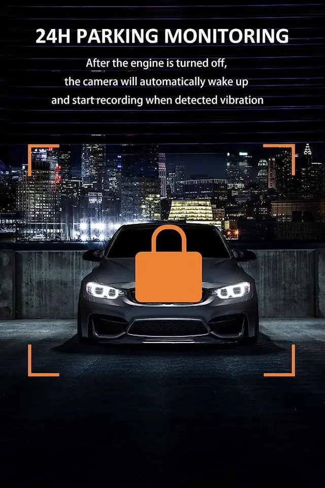 Alt view image 6 of 6 - Dual Dash Cam Front and Inside FHD 1080P Dashcams for Cars with Infrared Night Vision Car Camera Driving Recorder 24H Park Monitor Motion Detection G-Sensor for Taxi Uber