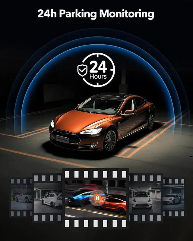 Alt view image 5 of 7 - WOLFBOX 12'' Mirror Dash Cam with WiFi, 2.5K Rear View Mirror Camera with 1080P Backup Camera, WiFi Mirror Dash Cam Front and Rear, Included 32GB Card & GPS